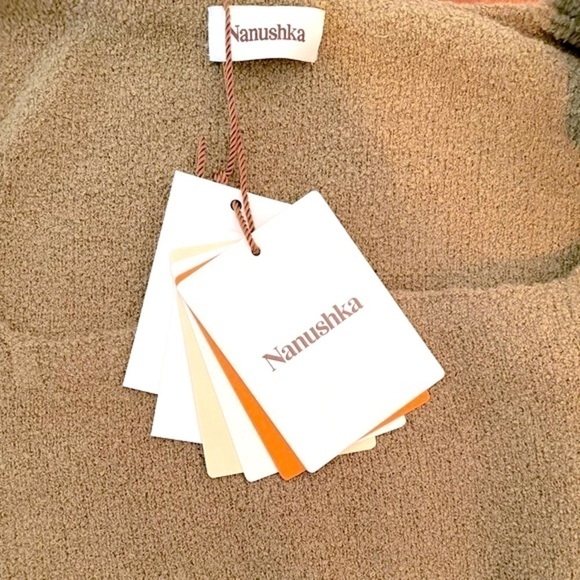 Nanushka Leah mini dress in army green NWT - Picture 9 of 11